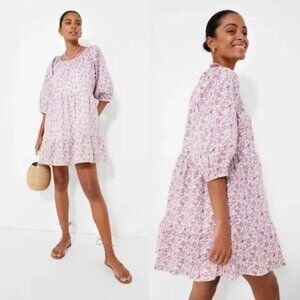 Tuckernuck Hyacinth House Floral Huckleberry Mini Dress Womens Small NWOT